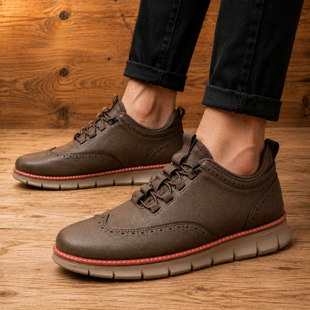 Genuine Leather Sneakers